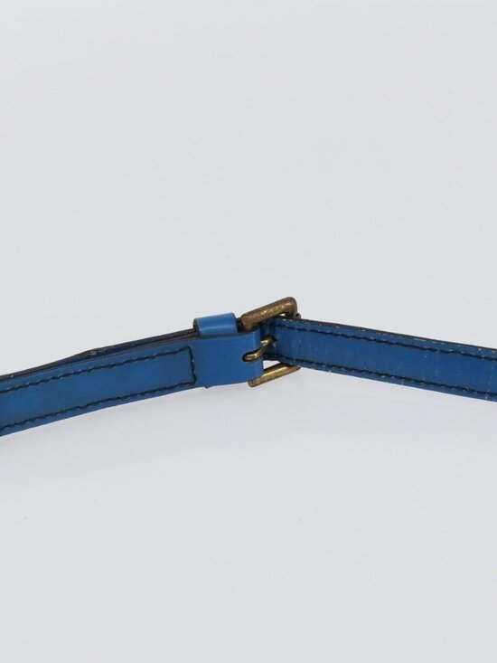 Authentic LOUIS VUITTON Epi Trocadero 27 Shoulder Bag Blue M52315 LV - Picture 15 of 16